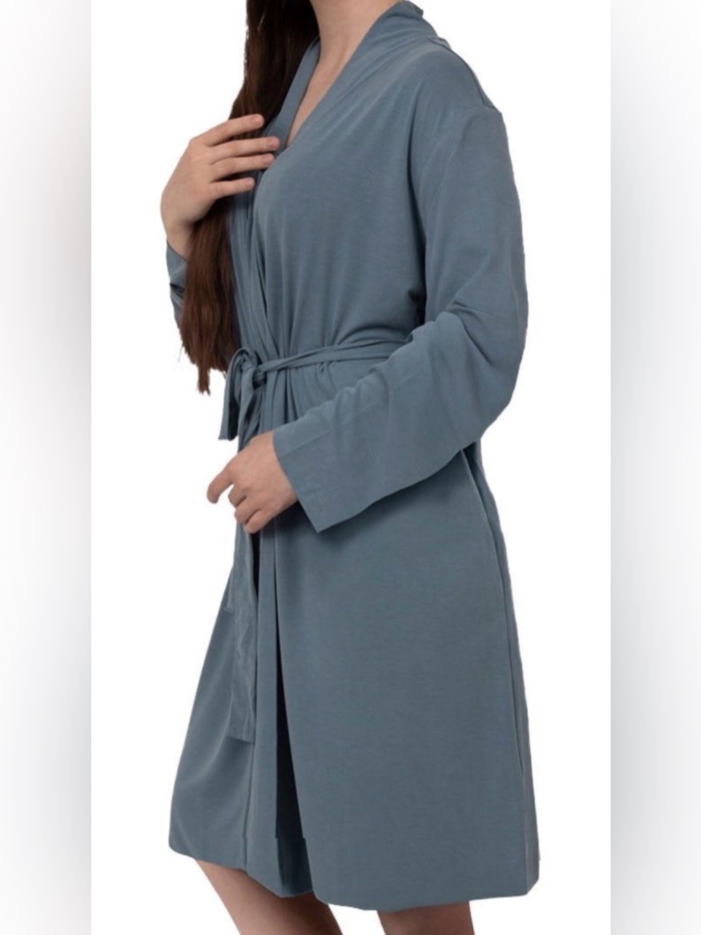 Barefoot Dreams Cozy Wrap Robe in Seashore - Large or Medium - Picture 2 of 10